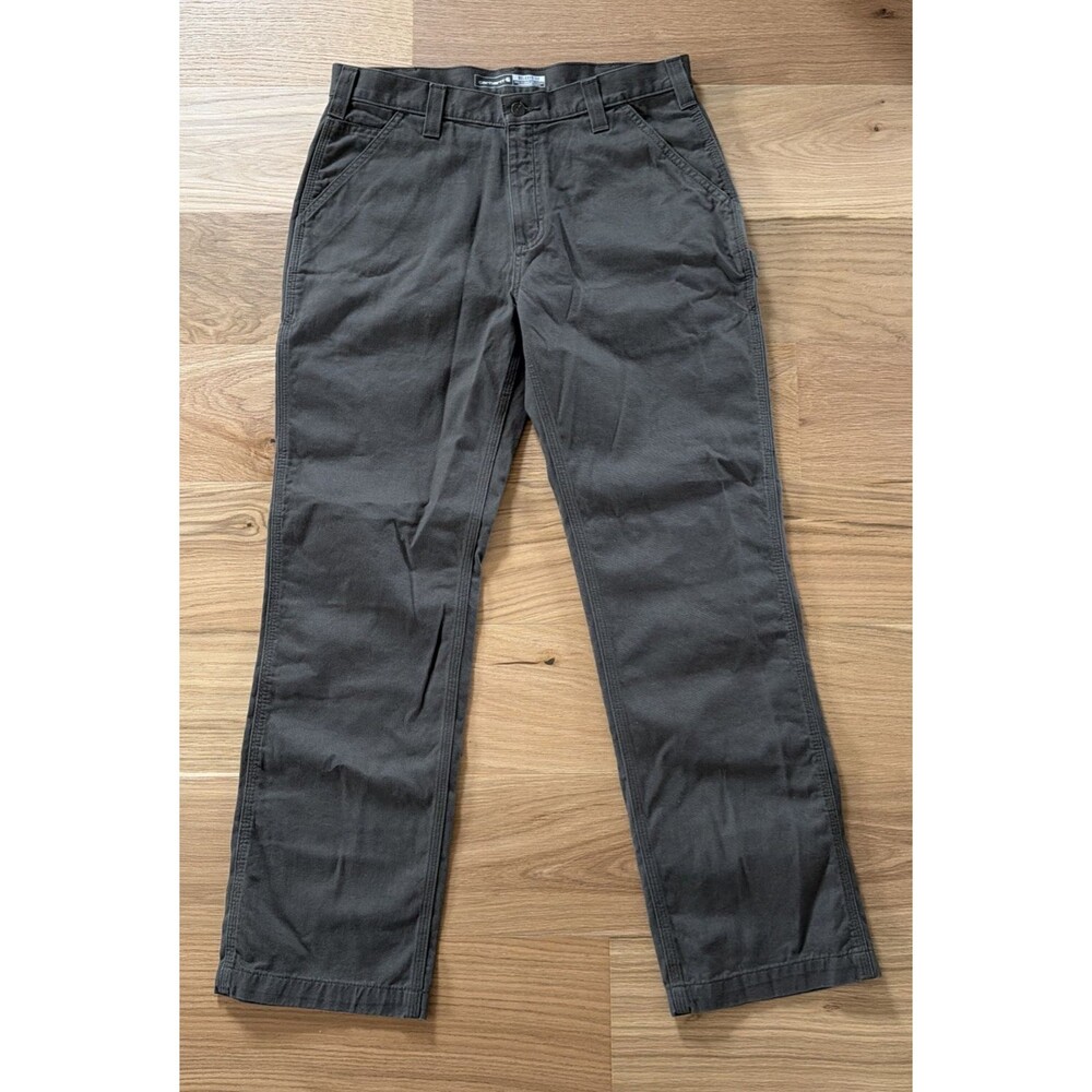 Carhartt Relaxed Fit Carpenter Men Workwear Pants Olive 34 X 31 Utility Grunge